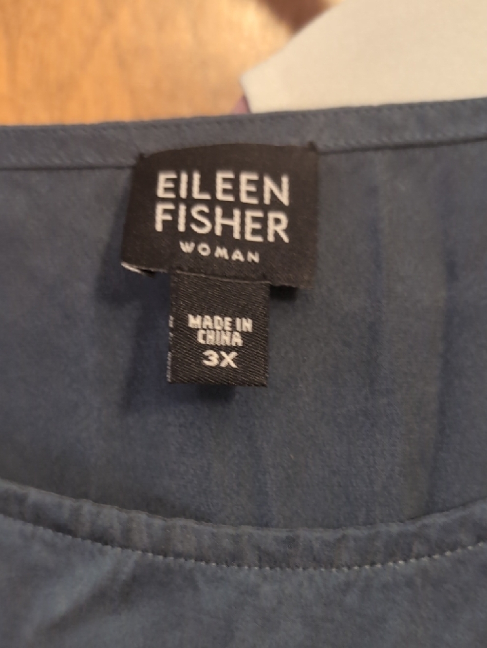 Eileen Fisher Slate Blue Silk Sleeveless Scoop Neck Tank - Picture 2 of 6